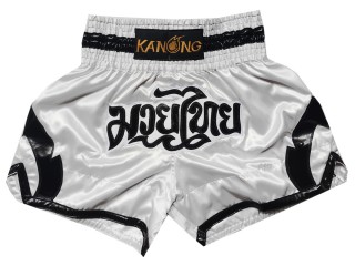 Kanong Thai boxen hosen : KNS-144-Weiß
