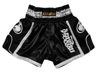 Lumpinee Kickbox Shorts Thai boxen hose : KNSRTO-208-Schwarz