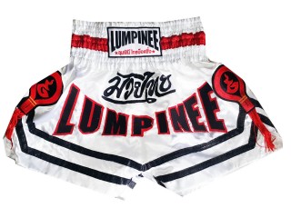 Lumpinee Kickbox Shorts Thai boxen hose : LUM-036-Weiß