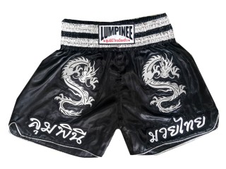 Lumpinee Kick box Shorts Thai boxe hose : LUM-038-Schwarz