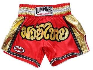 Lumpinee Kick box Shorts Thai boxe hosen : LUM-045-Rot