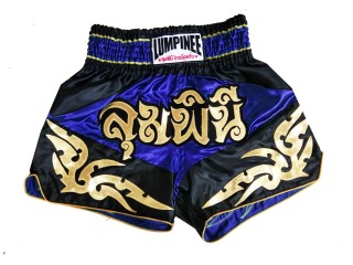 Lumpinee Kick box Shorts Thai boxe hosen : LUM-049-Blau