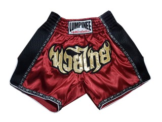 Lumpinee Retro Kickbox Shorts Thai boxen hose : LUMRTO-003-Kastanienbraun