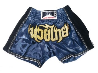 Lumpinee Retro Kickbox Shorts Thai boxen hose : LUMRTO-003-Marinenblau