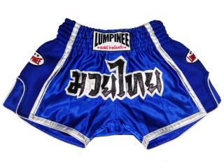 Lumpinee Retro Kickbox Shorts Kick boxen hose : LUMRTO-005-Blau