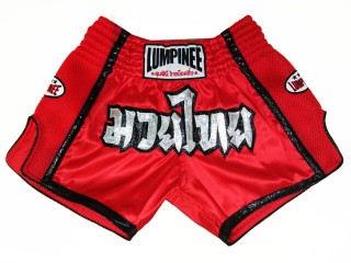 Lumpinee Retro Kickbox Shorts Kick boxen hose : LUMRTO-005-Rot