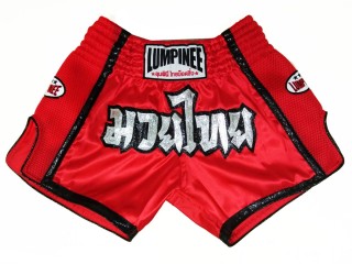Lumpinee Retro Kick boxen hose : LUMRTO-005-Rot