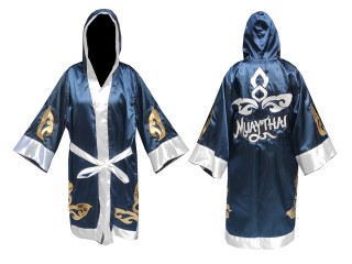Kanong Boxerkostüm Boxmäntel personalisieren : KNFIR-143-Marinenblau