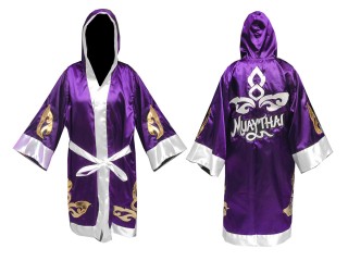 Kanong Boxerkostüm Boxmäntel personalisieren : KNFIR-143-Violett