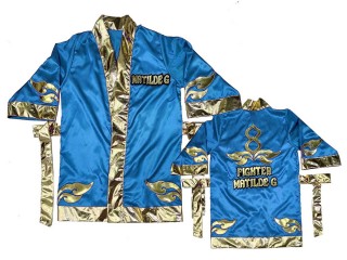 Kanong outfit box Boxermantel mit eigenen namen : KNFIRCUST-001-Himmelblau