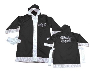 Kanong outfit box Boxermantel mit eigenen namen : KNFIRCUST-002-Schwarz