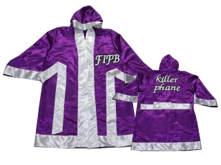 Kanong outfit box Boxermantel mit eigenen namen : KNFIRCUST-002-Violett