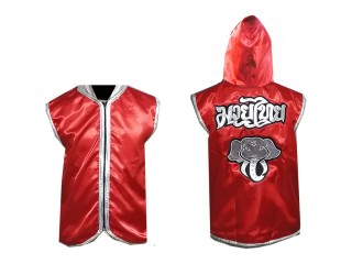 KANONG personalisierte Box jacke mit Kapuze : Rot Elefant