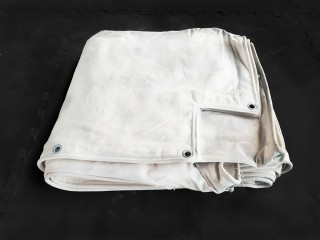 Personalisierte Ringplane Canvas Boxringplane größe 4x4 m Weiss 