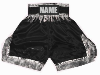 Personalisierte Boxshorts , benutzerdefinierte Boxhosen : KNBSH-018-Schwarz