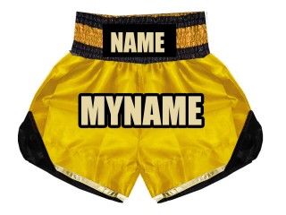 Personalisierte box shorts kinder designen : KNBSH-022-Gold