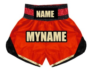 Personalisierte box shorts kinder , boxershorts designen: KNBSH-022-Rot