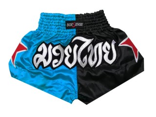 Boxsense Kinder-Box-Shorts für Boxen : BXSKID-005-Himmelblau