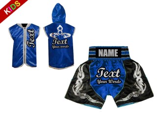 Boxset kinder - Box jacke und Boxhosen selber gestalten : Blau