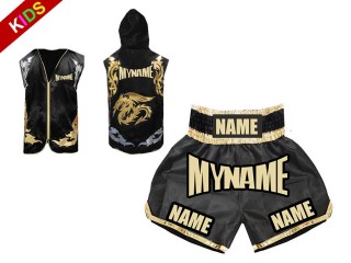 Boxset kinder - Box Hoodies und Boxhosen selber gestalten : Schwarz