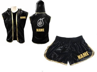 Kanong Personalisierte Hoodies und Boxhosen für Damen : Schwarz