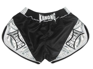 Kanong Retro box hosen damen : KNSRTO-201-Schwarz-Silber