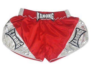 Kanong Damen Boxshorts : KNSRTO-201-Rot-Silber