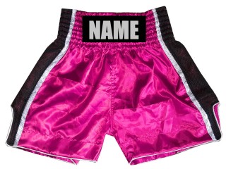 Personalisierte Boxshorts für Kinder mit Namen : KNBSH-027-Rosa