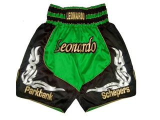 Personalisierte Boxshorts  selber gestalten : KNBXCUST-2035-Grün-Schwarz