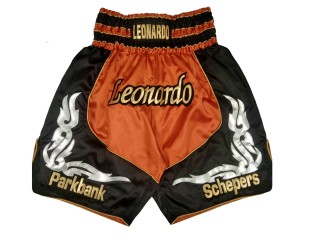 Boxhosen herren selbst gestalten : KNBXCUST-2035-Orange-Schwarz