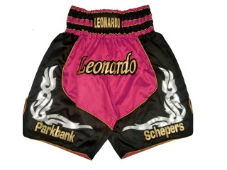 Boxershort selbst gestalten : KNBXCUST-2035-Rosa-Schwarz