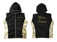 Kanong personalisierte Box jacke mit Kapuze  : Schwarz/Gold