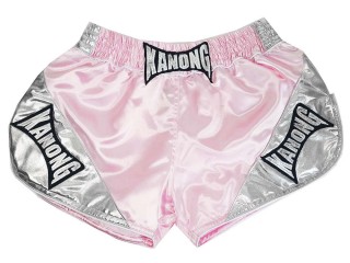 Kanong Retro-Boxshorts : KNSRTO-201-Rosa-Silber